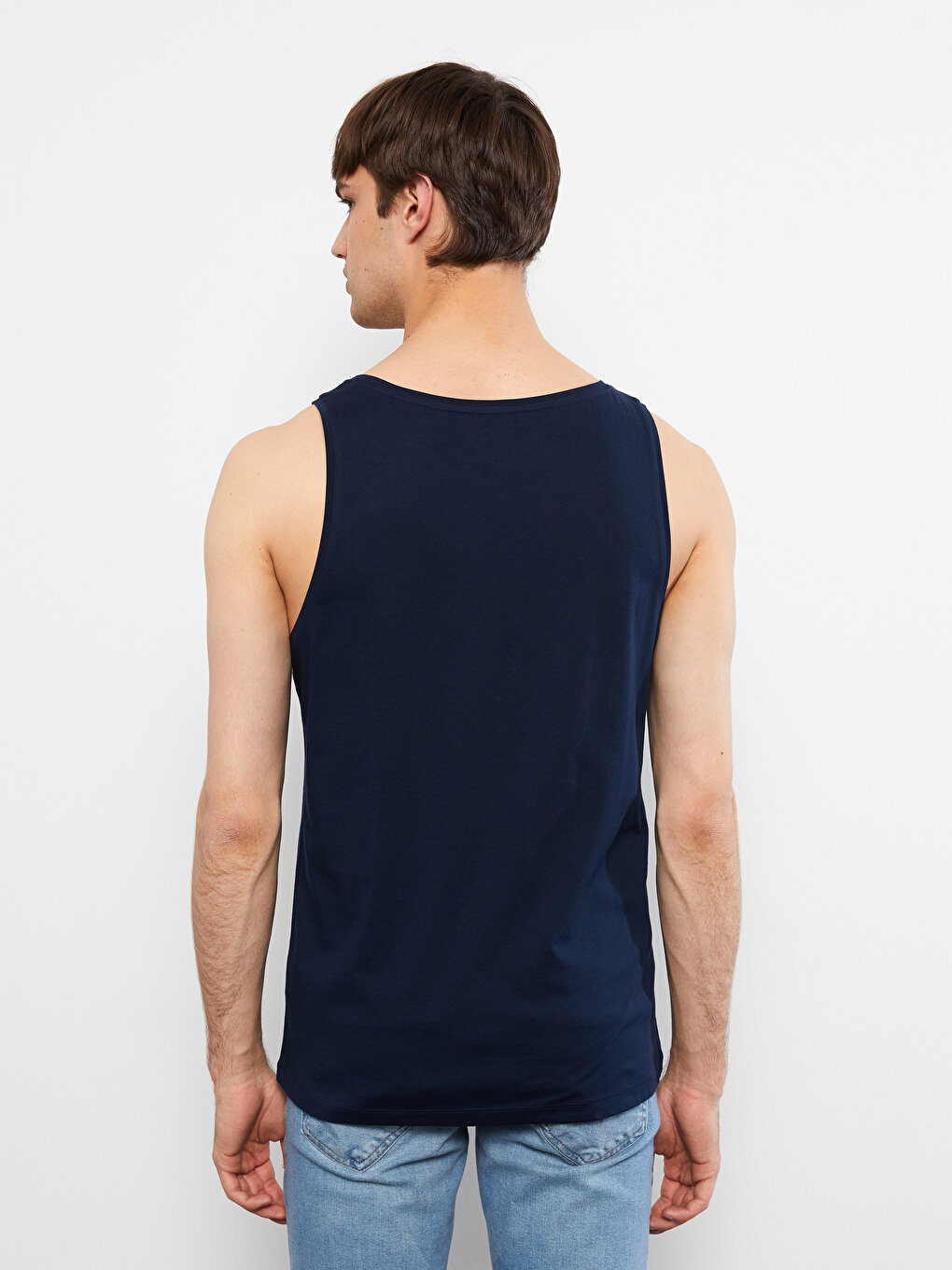 Crew Neck Printed Combed Cotton Men's Sleeveless T-Shirt -S2GV07Z8-HRZ ...