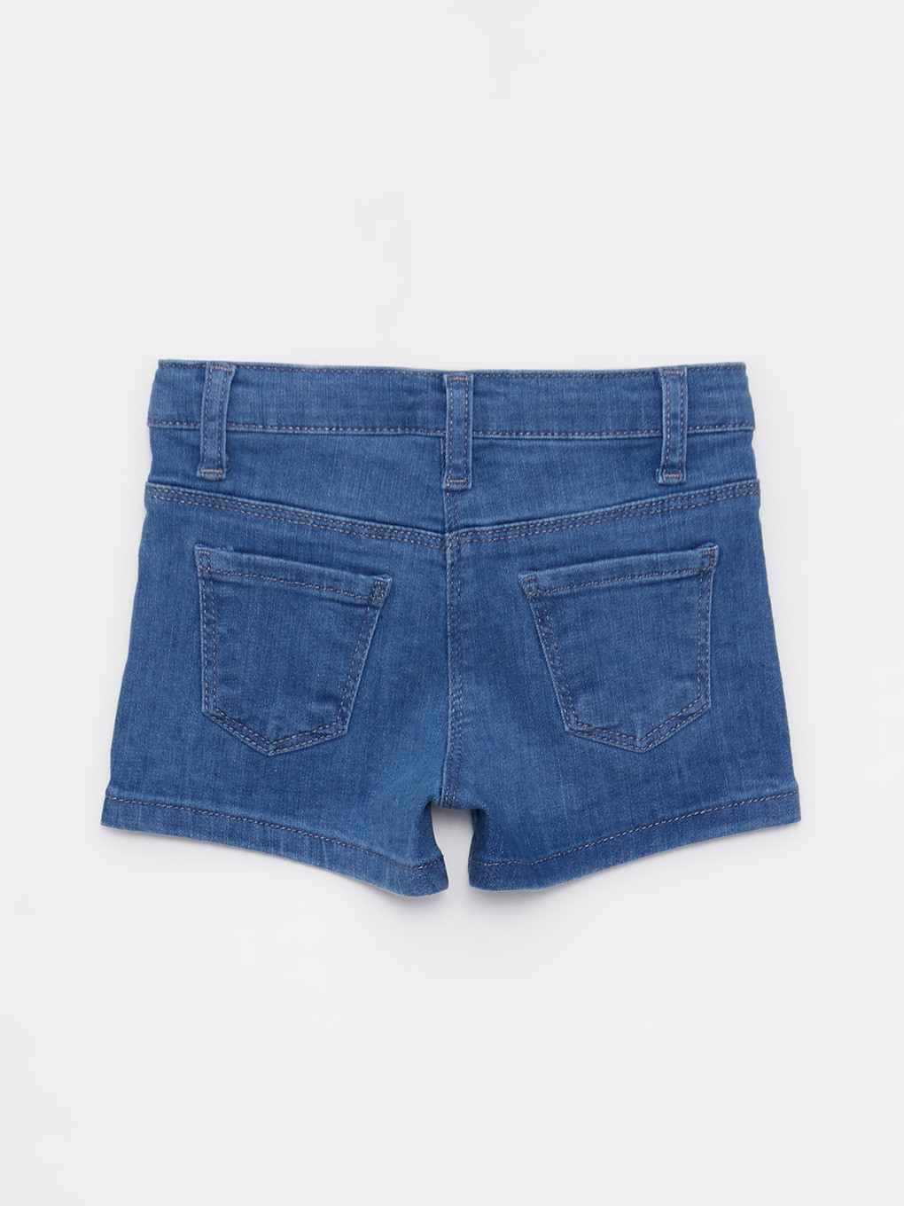 Mid Indigo Rodeo Embroidery Detailed Baby Girl Jean Shorts -S2H731Z1-507 - S2H731Z1-507 ...
