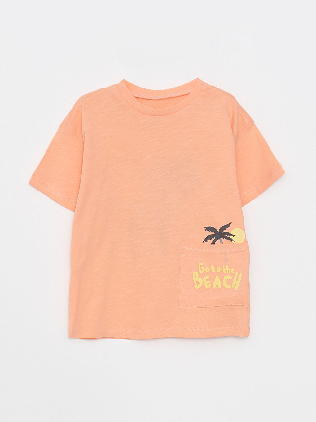 Crew Neck Short Sleeve Printed Cotton Baby Boy TShirt S2HA58Z1G5P