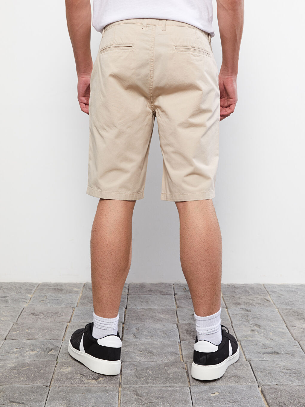 Slim Fit Gabardine Men's Shorts S2IT41Z8MB0 S2IT41Z8MB0 LC Waikiki