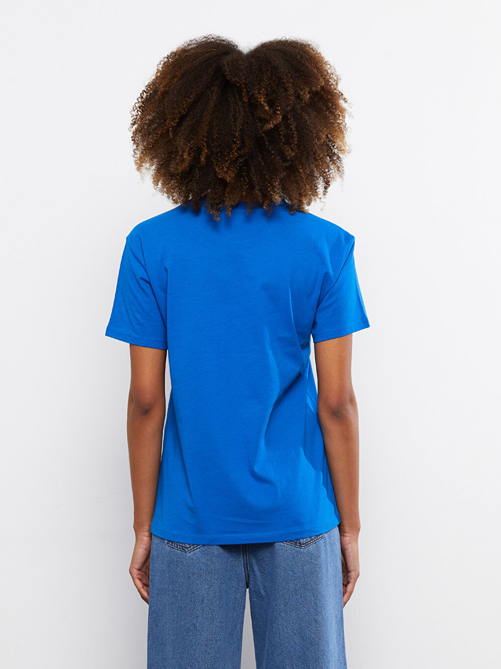 Crew Neck Printed Short Sleeve Cotton Women's T-shirt -S2J329Z8-HGU ...