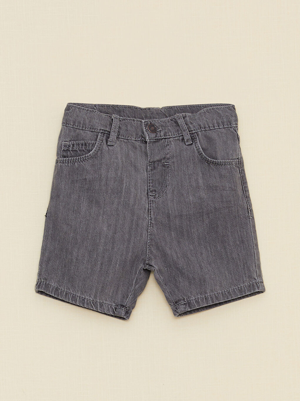 Basic Cotton Baby Boy Jean Shorts S2J555Z1GRD S2J555Z1GRD LC Waikiki