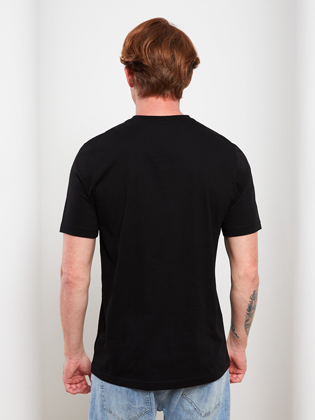 Crew Neck Short Sleeve Printed Combed Cotton Men's T-shirt -S2LB99Z8 ...
