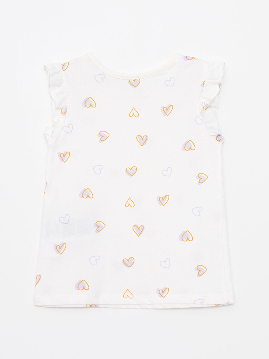 Crew Neck Printed Cotton Baby Girl TShirt 2 Pieces S2LH94Z1G7S