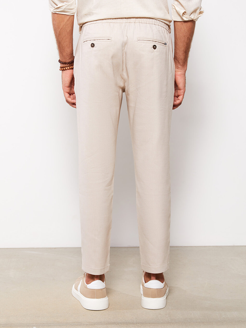 Standard Fit Linen Men's Trousers -S2LK41Z8-RQF - S2LK41Z8-RQF - LC Waikiki