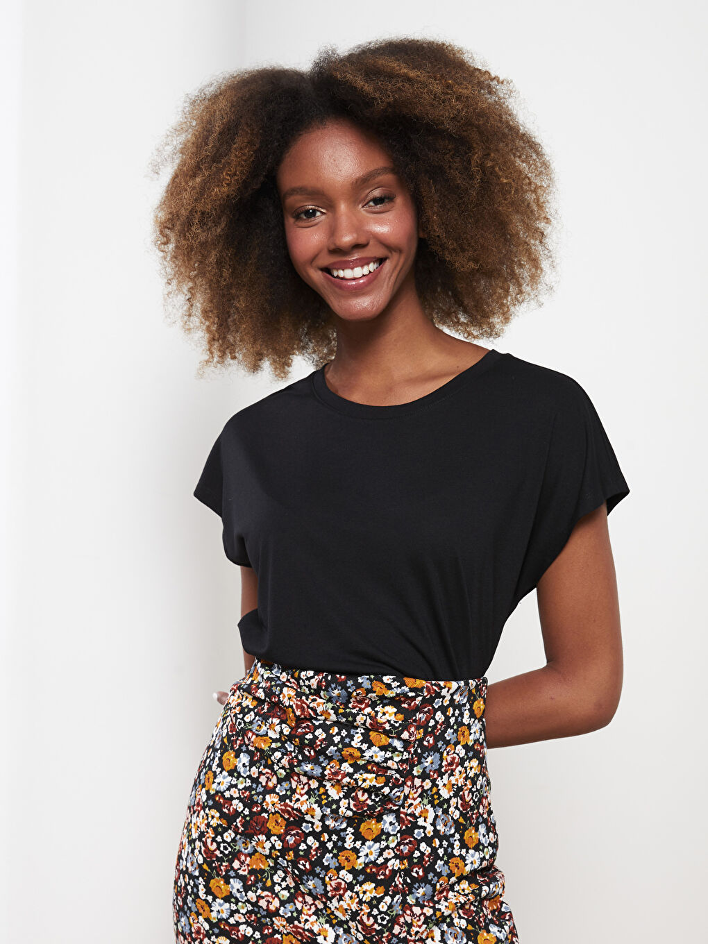 Tee shirt top droit femme