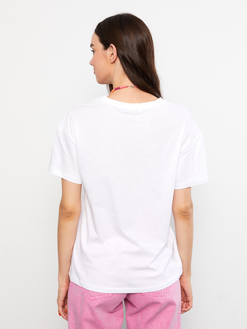 Crew Neck Printed Short Sleeve Cotton Women's T-shirt -S2M585Z8-R9K ...