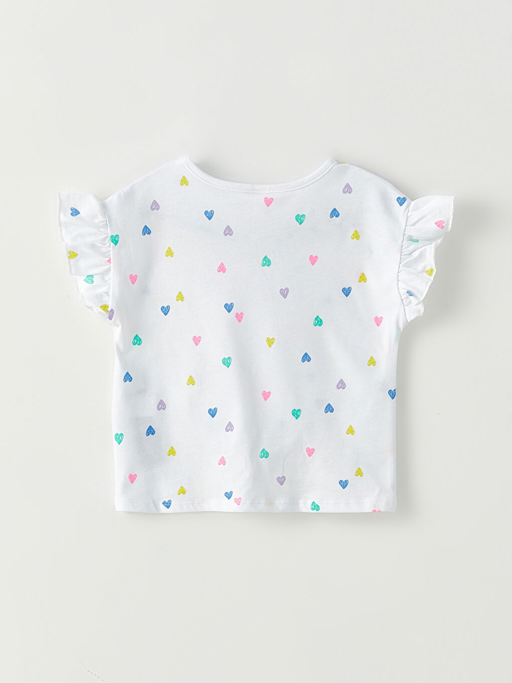 Crew Neck Short Sleeve Printed Baby Girl T Shirt S2MU91Z1LU7