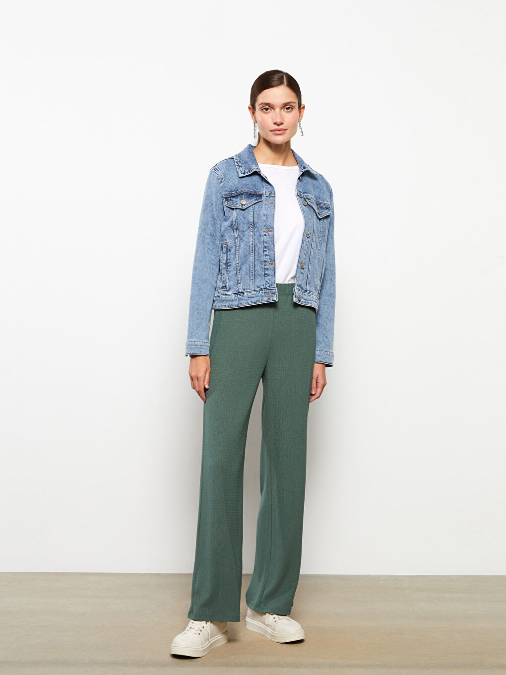Women's Elastic Waist Regular Sweatpants -S2O685Z8-H6Z