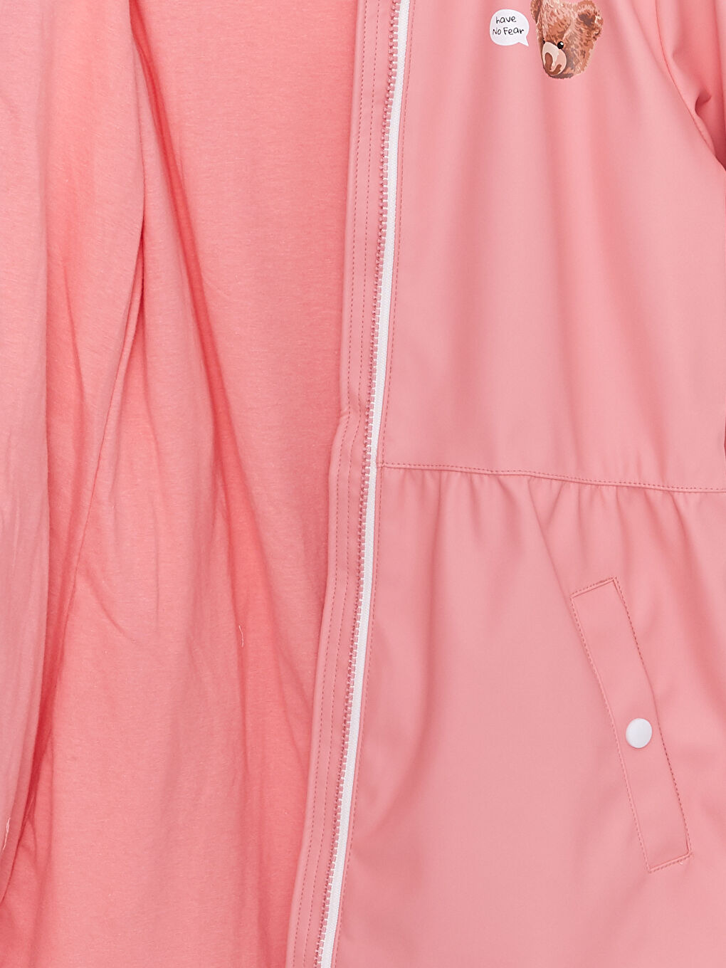 Klasična jakna sa kapuljačom i štampanim motivom za devojčice W20136Z4