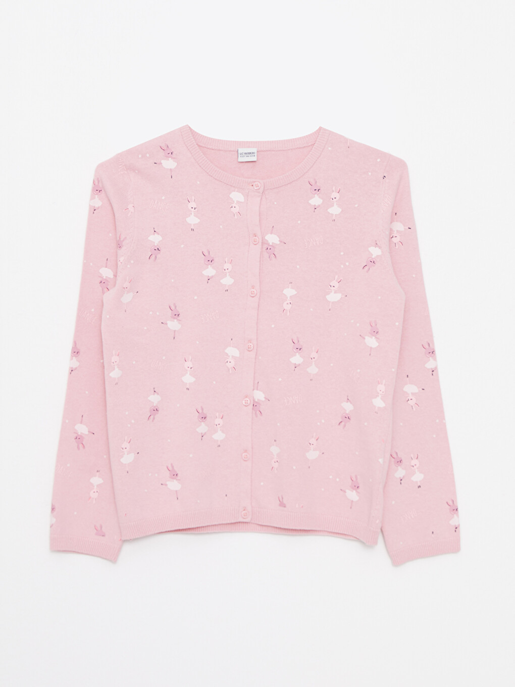 Gilet Cardigan Bébé Absorba - Taille 1 Mois (54 Cm) - Rose à Manches Longues, Col Rond - Neuf Avec étiquettes