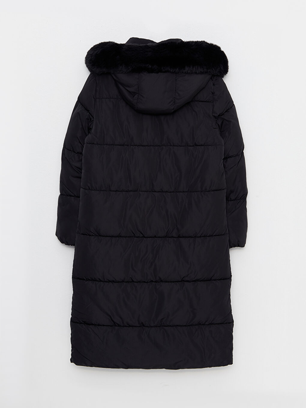 Lcw Monica Long Puffer Coat Black LC WAIKIKI Дута куртка з