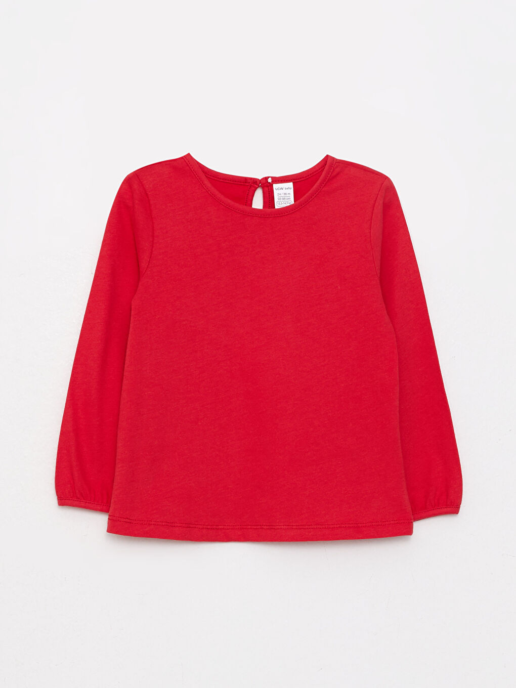 baby girl red long sleeve top