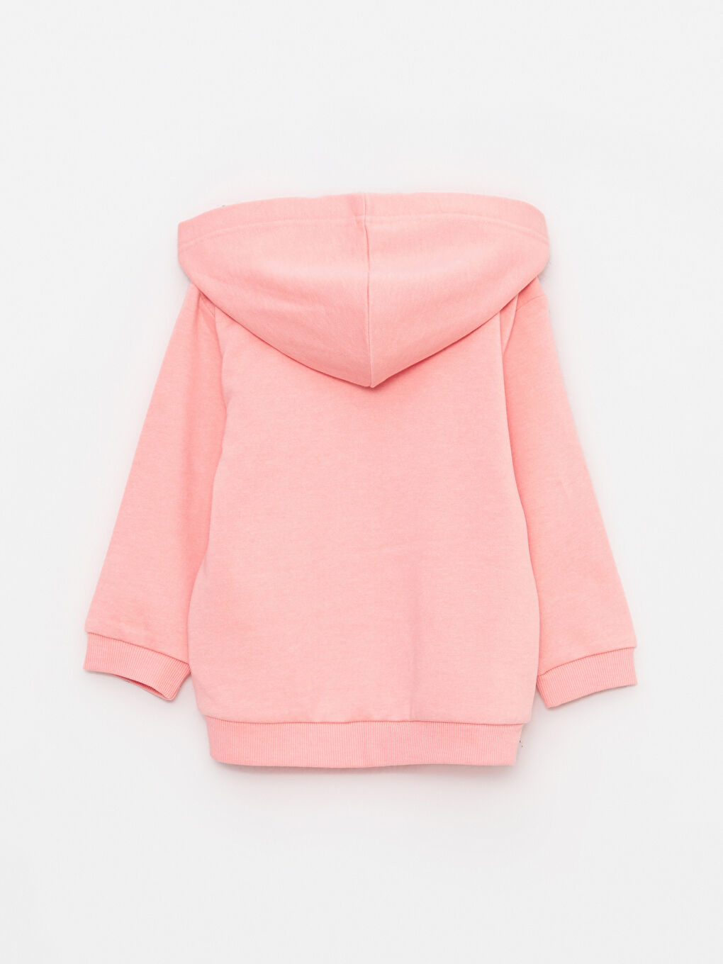Hooded Long Sleeve Baby Girl Zippered Sweatshirt -W22022Z1 Hooded Long Sleeve Baby Girl Zippered Sweatshirt -W22022Z1