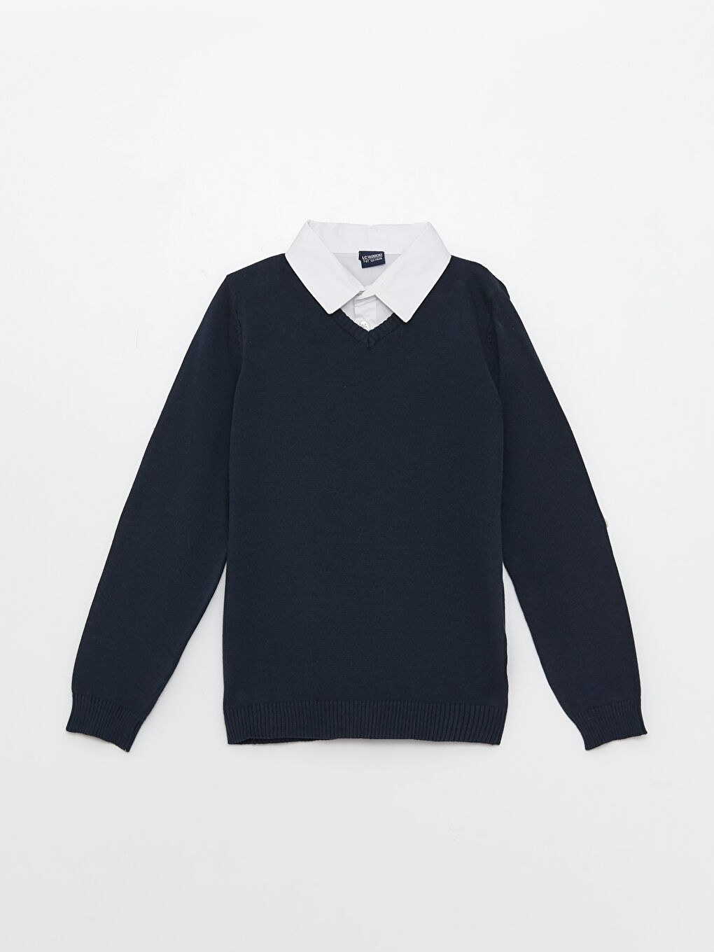 LC WAIKIKI Shirt Collar Basic Long Sleeve Boy Knitwear Sweater