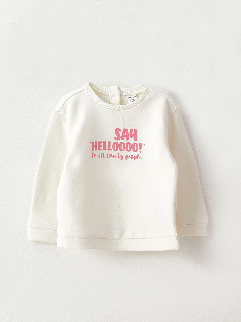 Baby girl crewneck sweatshirt discount