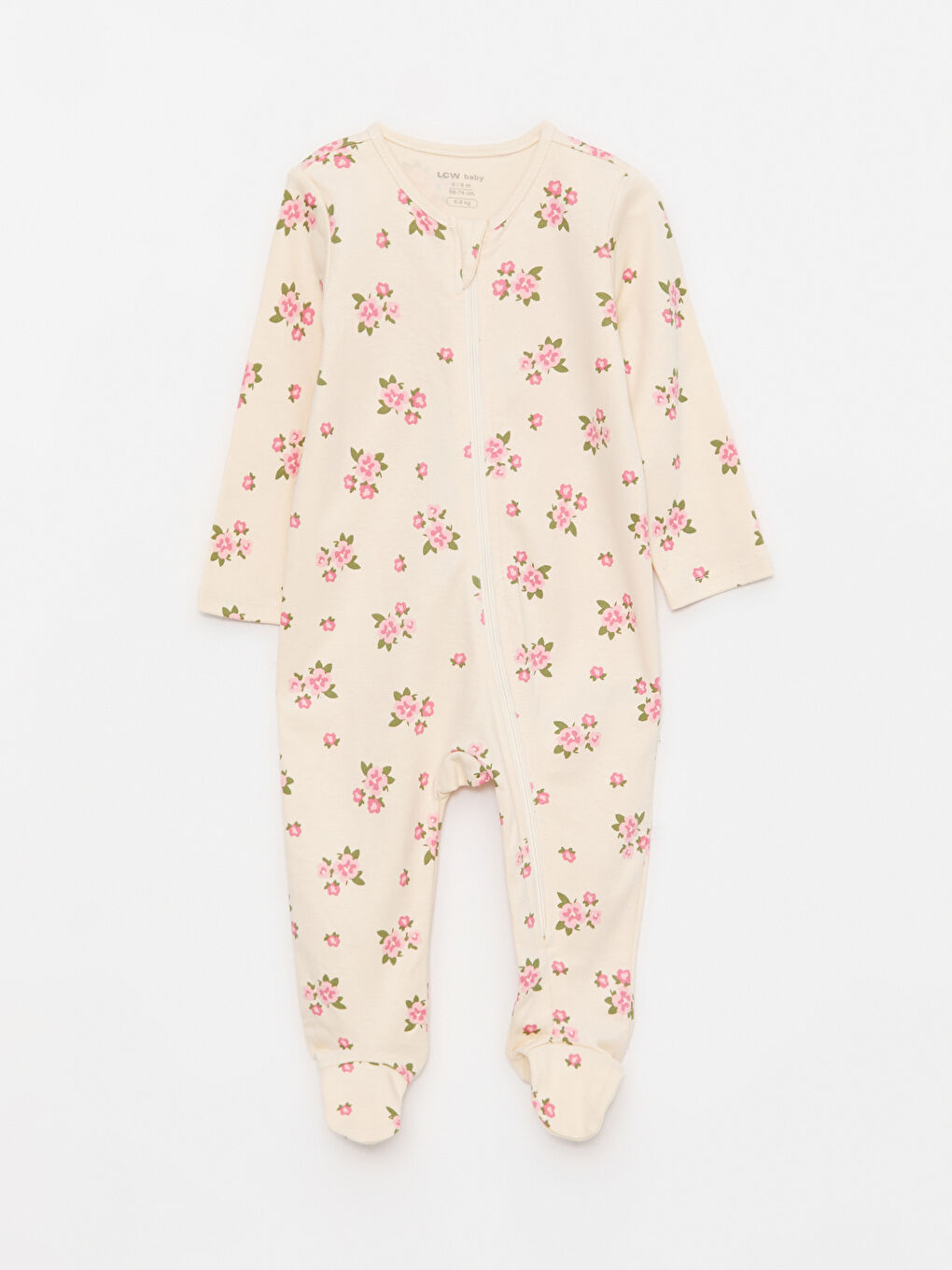 Crew Neck Long Sleeve Printed Cotton Baby Girl Rompers 2 Pack W23253Z1LRF W23253Z1LRF LC