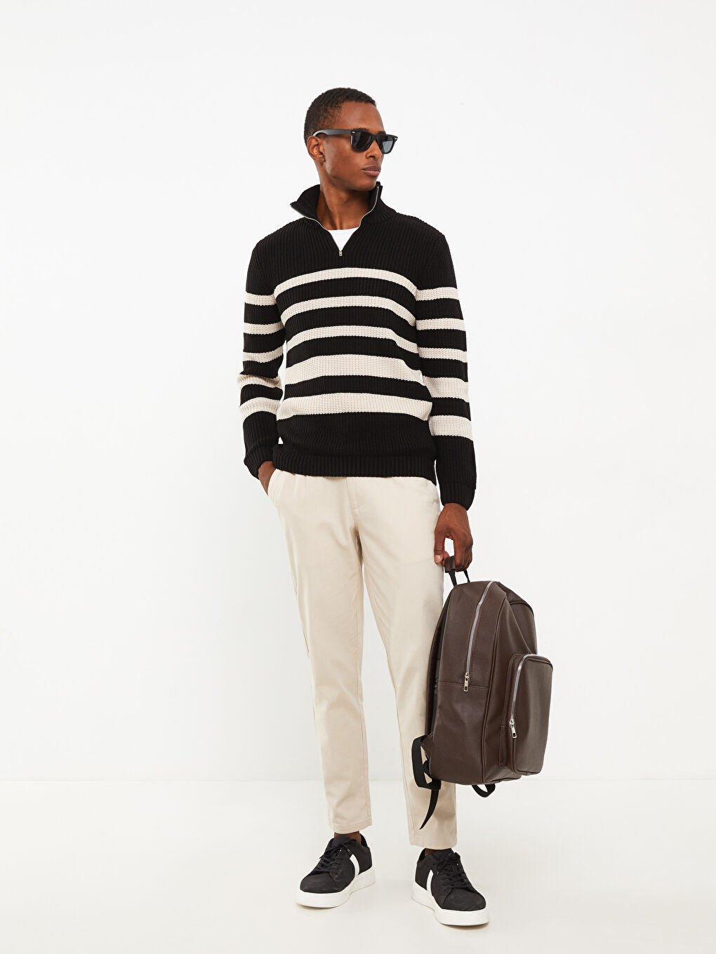 WCJ ニット LCWAIKIKI Basic Crew Neck Self Patterned Long Sleeve Women's