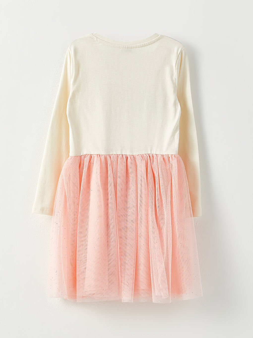 Crew Neck Sequin Long Sleeve Girl Dress W24534Z4FRC W24534Z4FRC