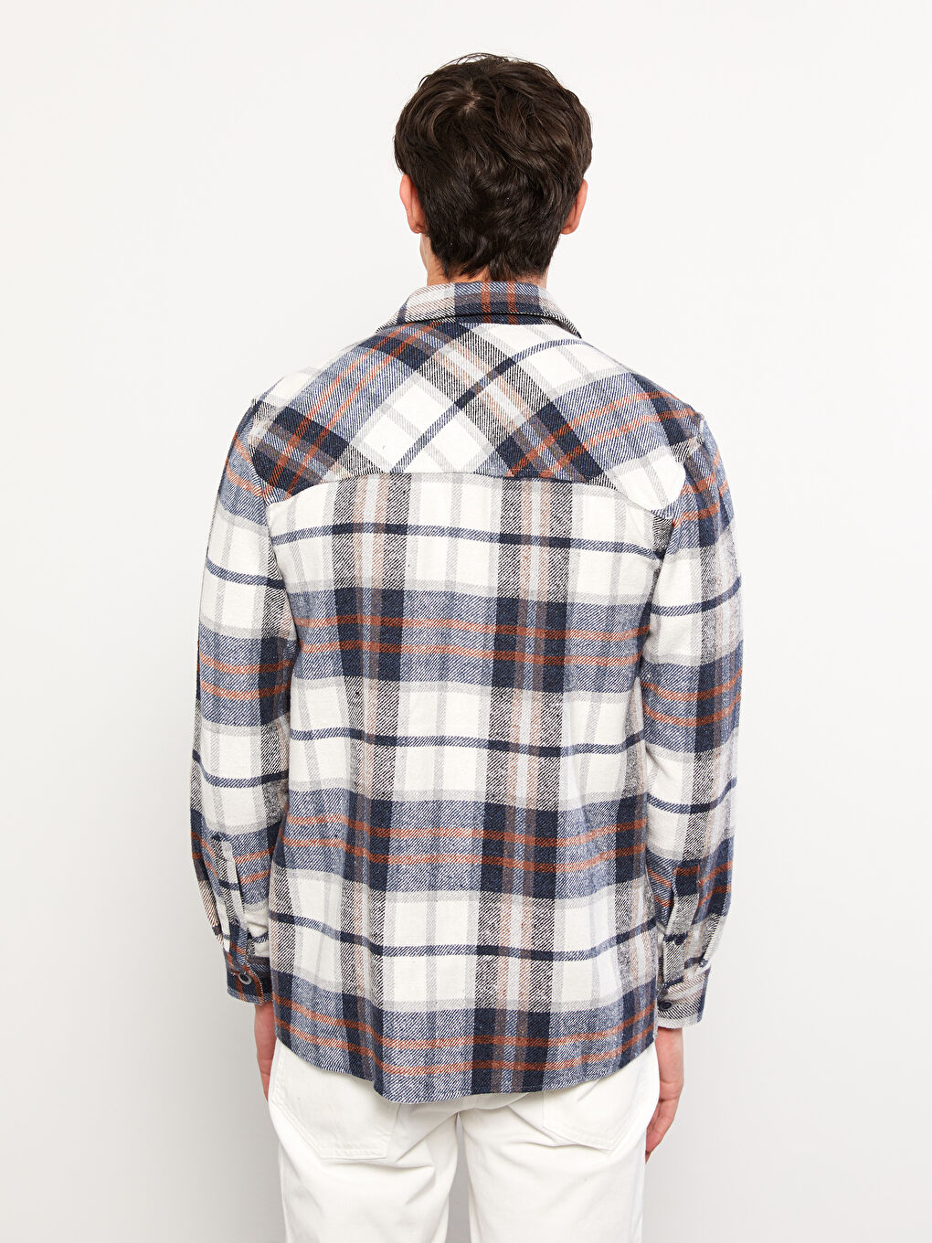 Regular Fit Long Sleeve Plaid Men's Lumberjack Shirt W26278Z8LMR