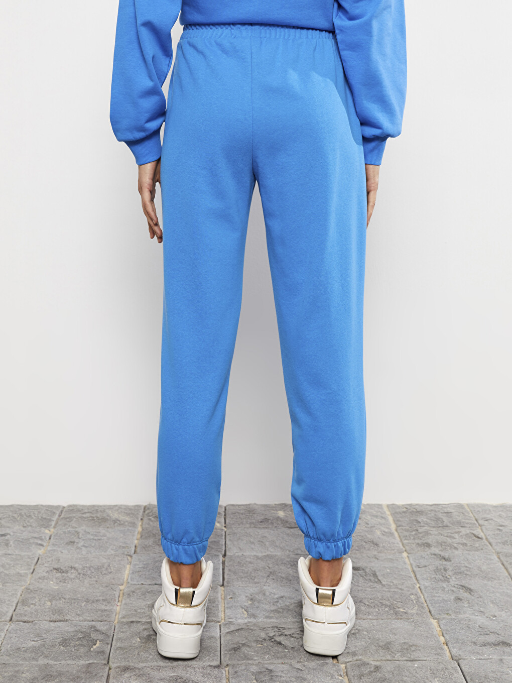 Elastic Waist Printed Women's Jogger Sweatpants W26784Z8R2R W26784Z8R2R LC Waikiki