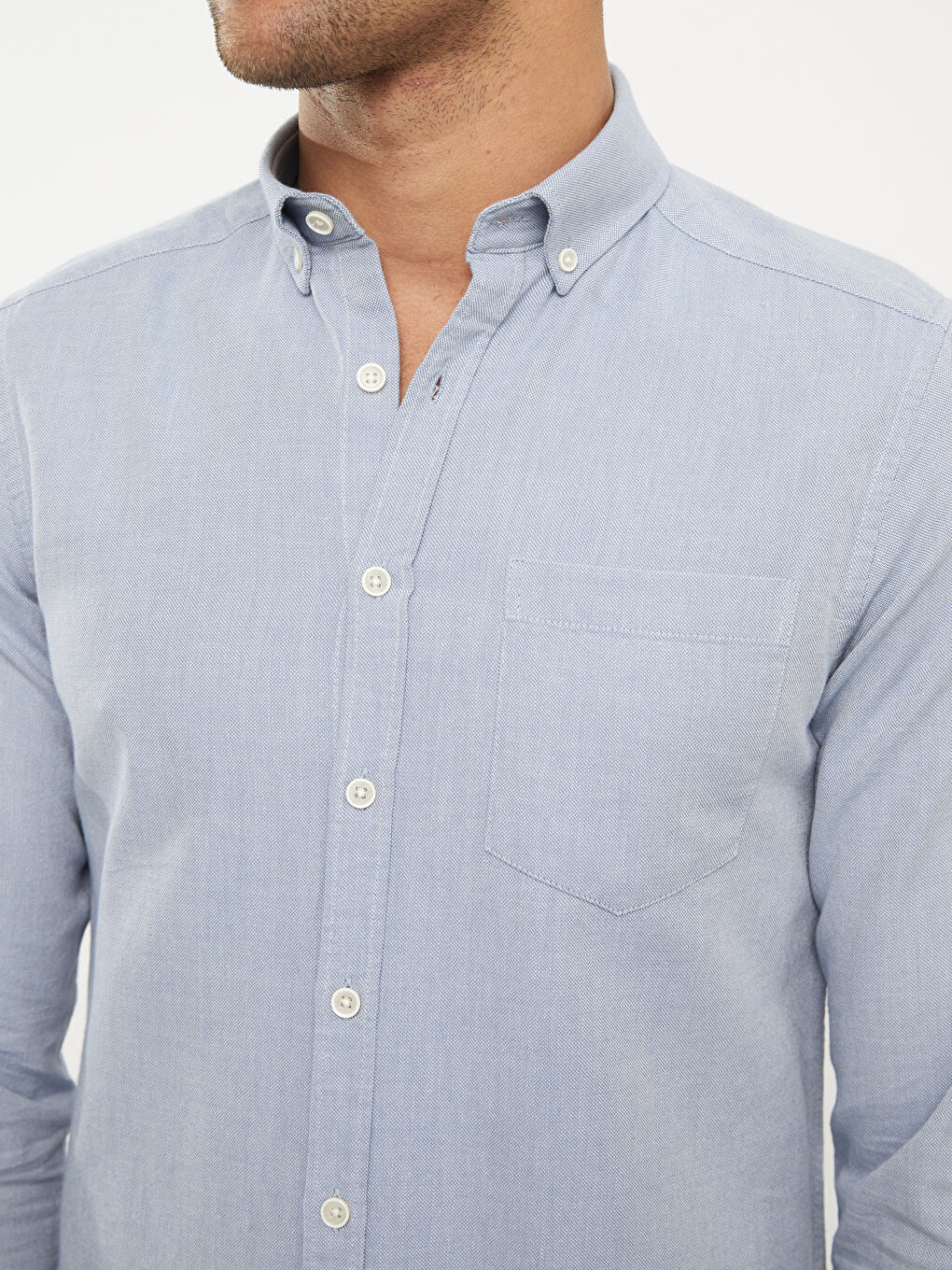 Slim Fit Long Sleeve Men's Shirt W26889Z8S63 W26889Z8S63 LC Waikiki