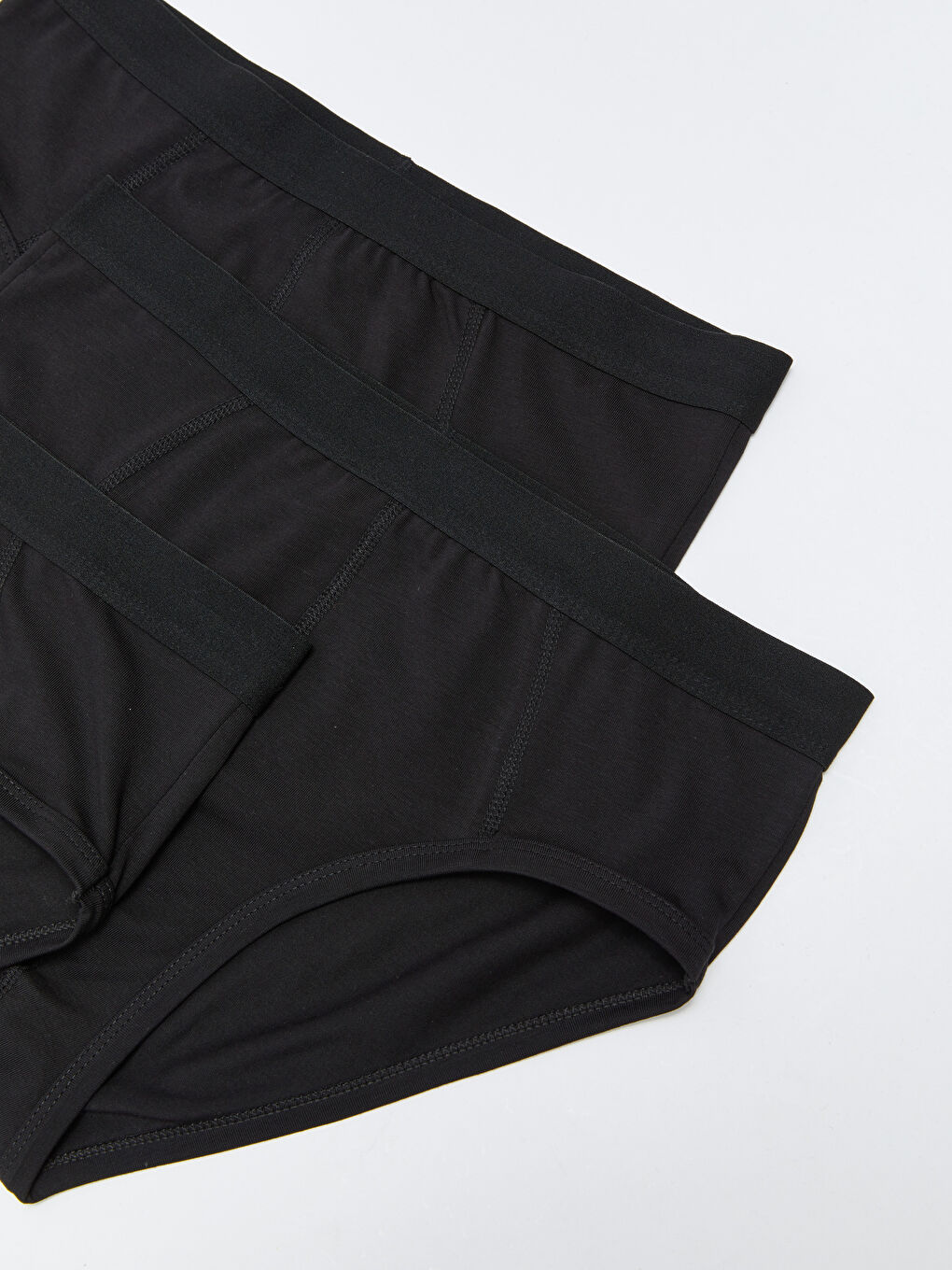 Siyah Standart Kalıp Esnek Kumaş Erkek Slip Boxer 3'lü W26948Z8RQN