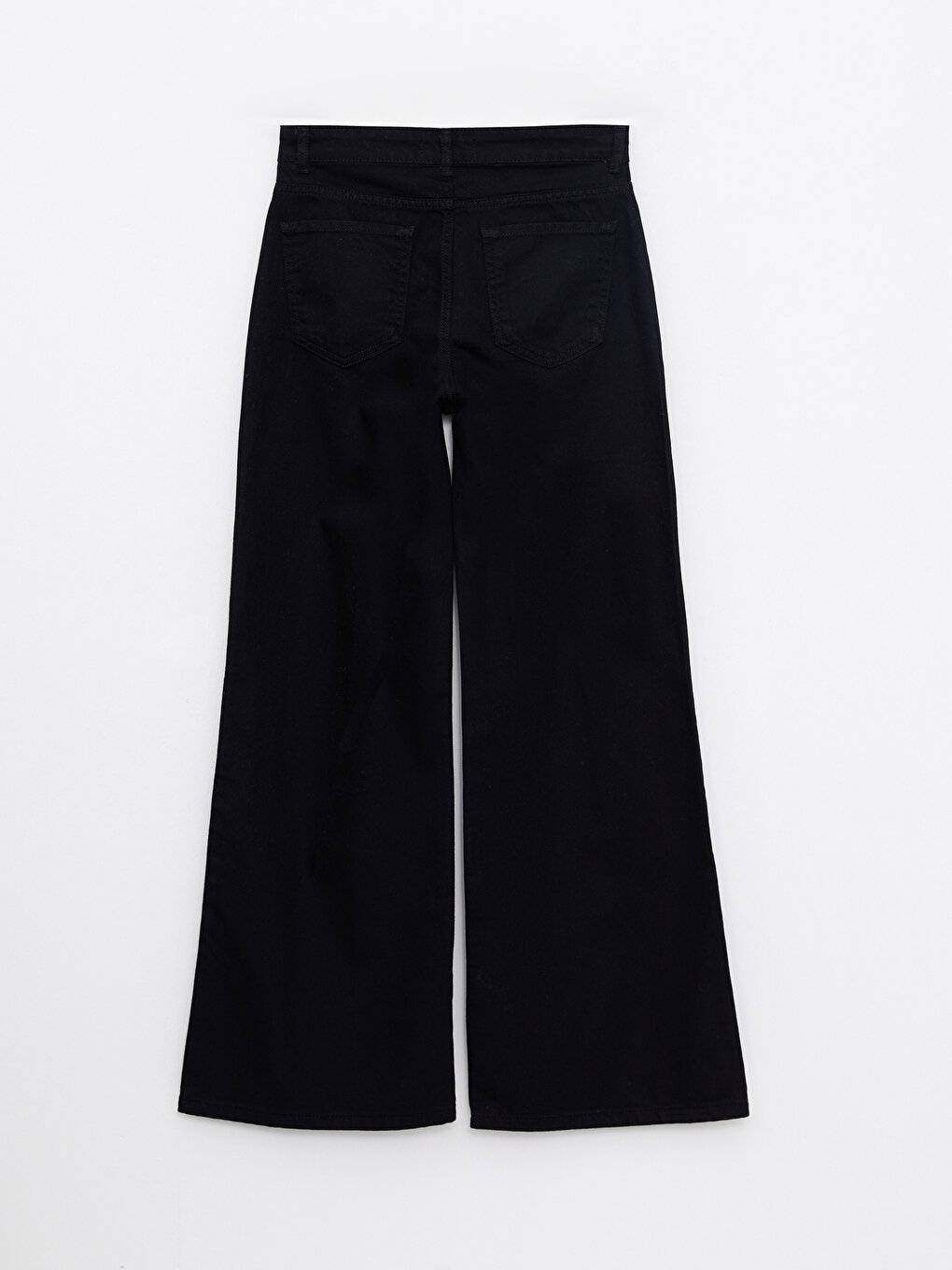 Women's High Waisted Wideleg Regular Denim Trousers -W27272Z8-327 ...