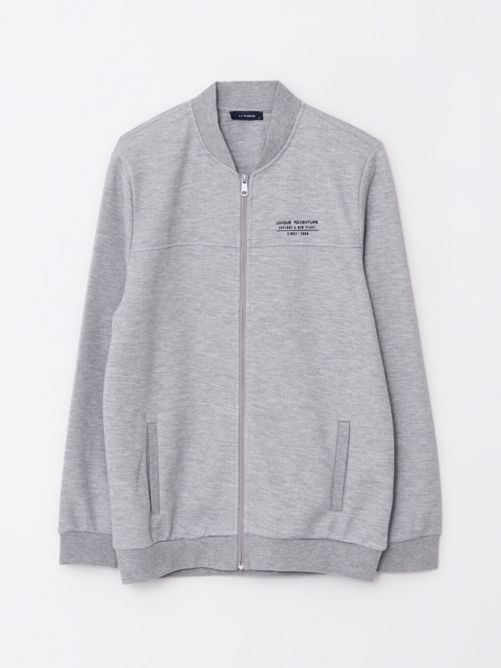 Standard Fit Long Sleeve Men's College Jacket -W27648Z8-F4X