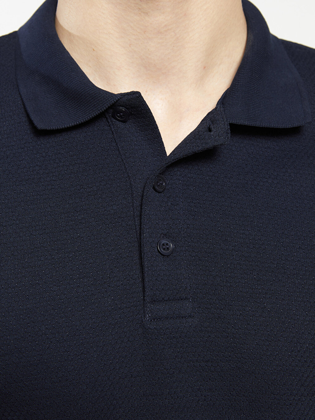Polo Neck Long Sleeve Men's Sweatshirt -W28408Z8-DWP - W28408Z8-DWP ...