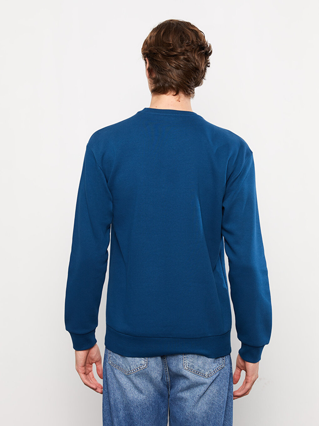 Crew Neck Long Sleeve Embroidered Men's Sweatshirt -W29756Z8-JRH ...