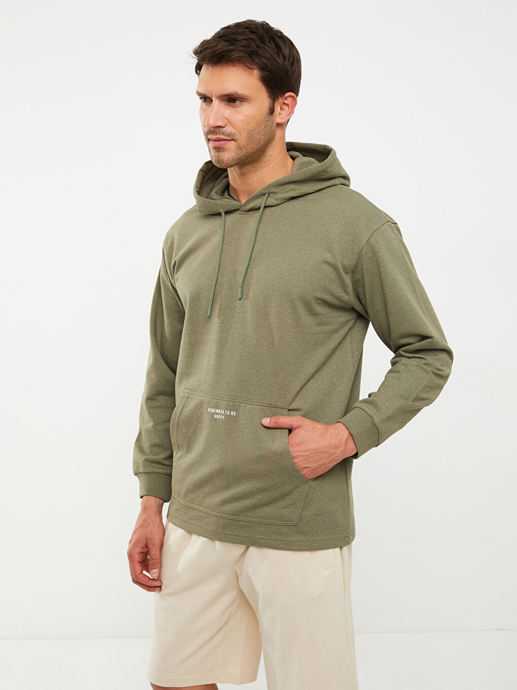 Men's Mink Oversize Hooded Sweatshirt