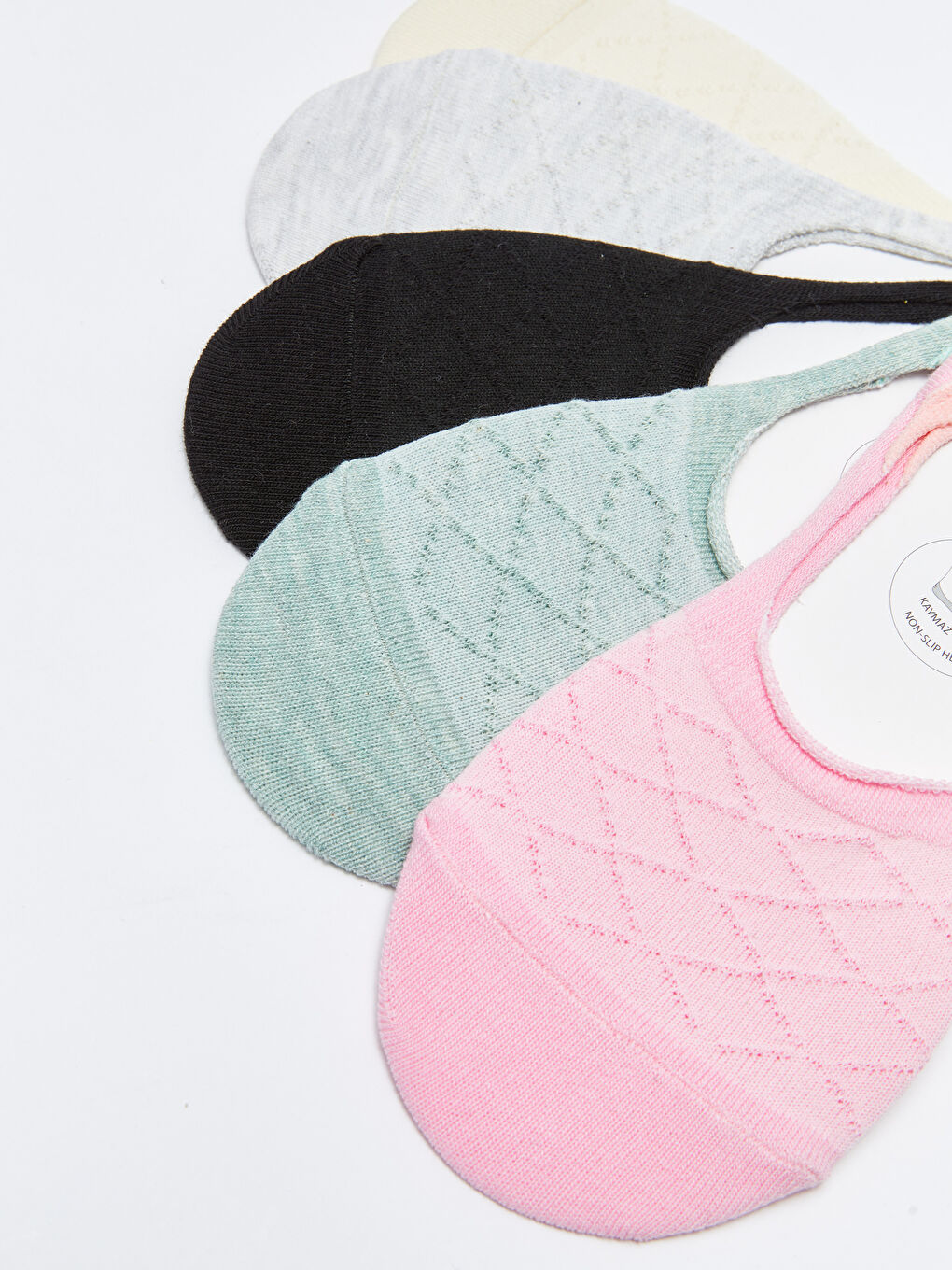 Patterned Women's Noshow Socks 5Pack W2AC39Z8J3S W2AC39Z8J3S