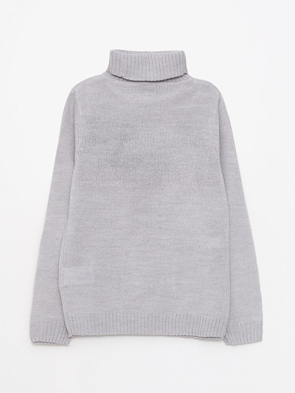 LC WAIKIKI მაღალყელიანი ნაბეჭდი გრძელმკლავიანი ბიჭის ტრიკოტაჟის სვიტერი -W2AL76Z4-LAL