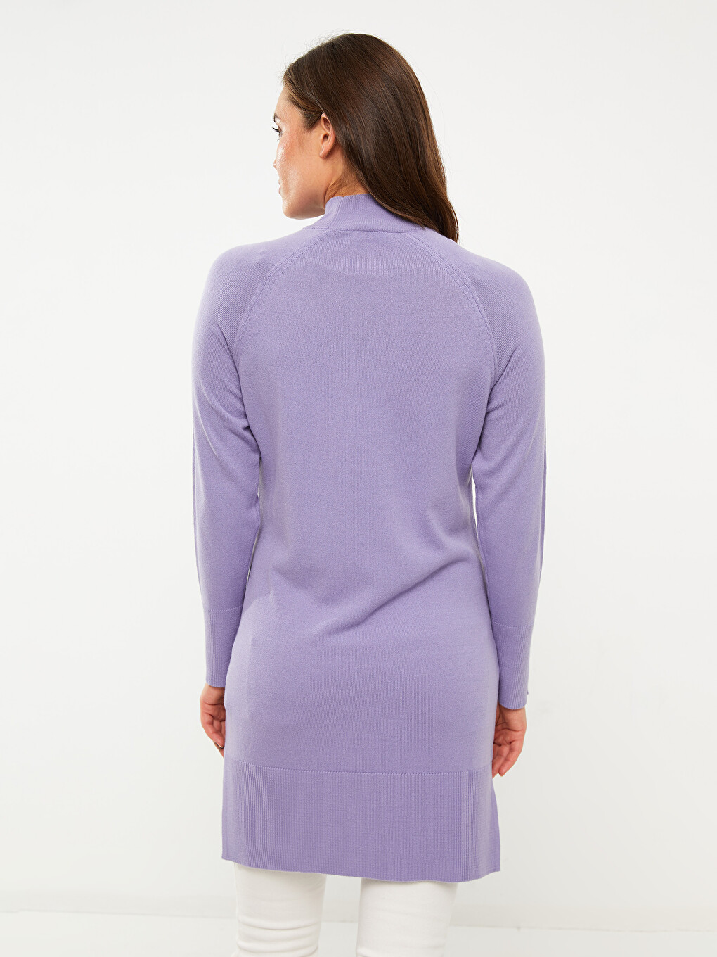 Haut Tunique Longue Violet Lilas GEORGE ASDA Taille 8 - Col Rond, Manches 3/4