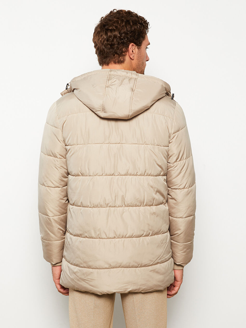 Standard Fit Hooded Men's Coat -W2AR76Z8-S4M - W2AR76Z8-S4M - LC Waikiki