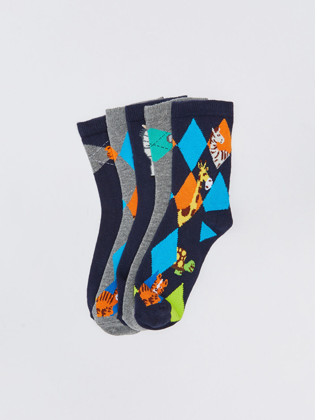 高質 Patterned Boy W2BH92Z4 - -W2BH92Z4-K00 5-Pack Socks Socket アイドル