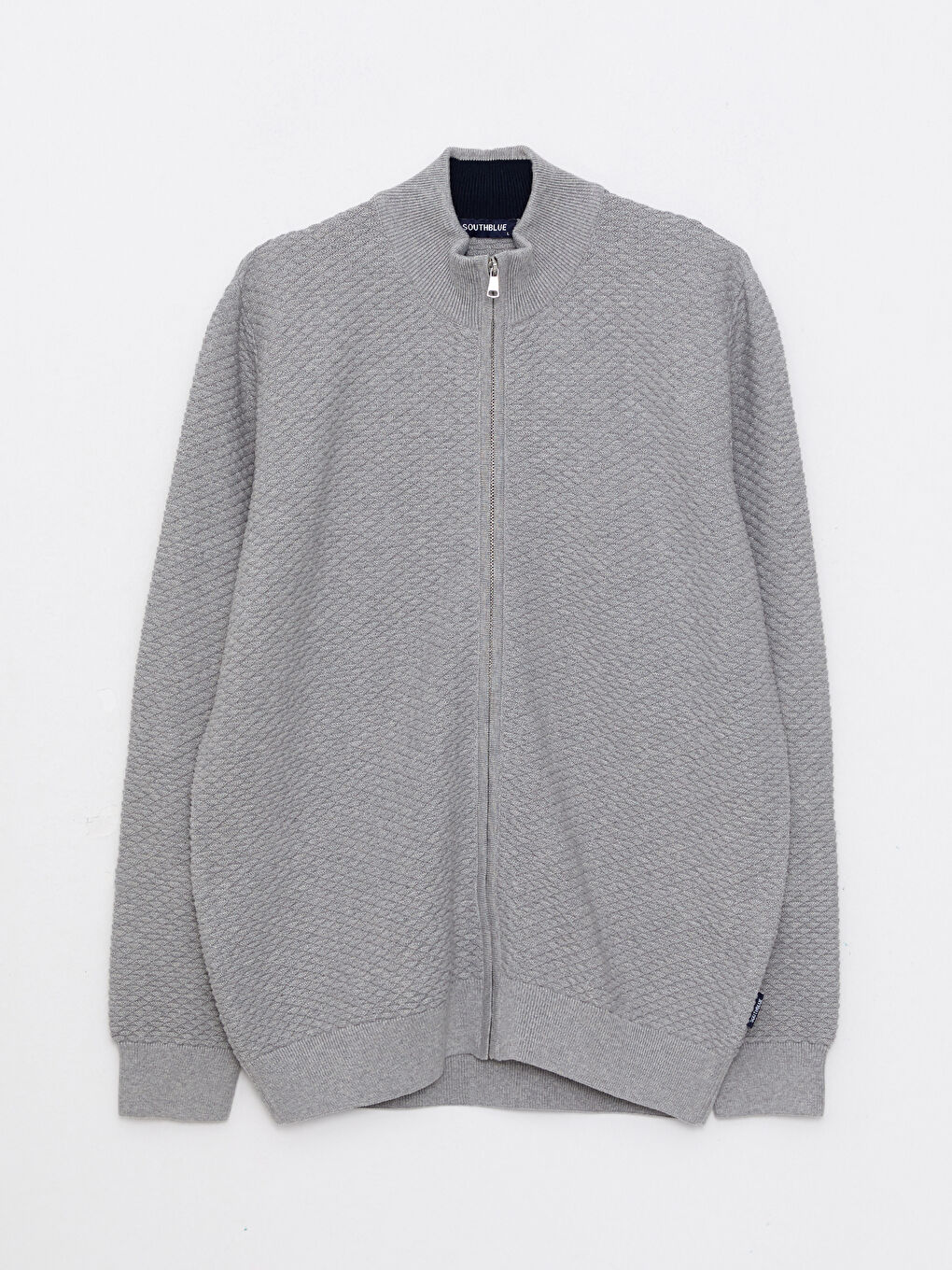 【SATIIIZ】Blion Round-Neck Cardigan Tove ribbed round cardigan - satiiiz