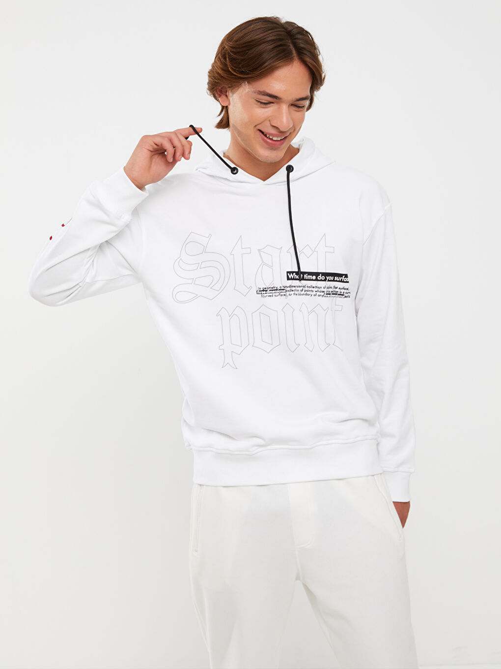 Hooded Long Sleeve Men's Thick Zippered Sweatshirt -W40829Z8