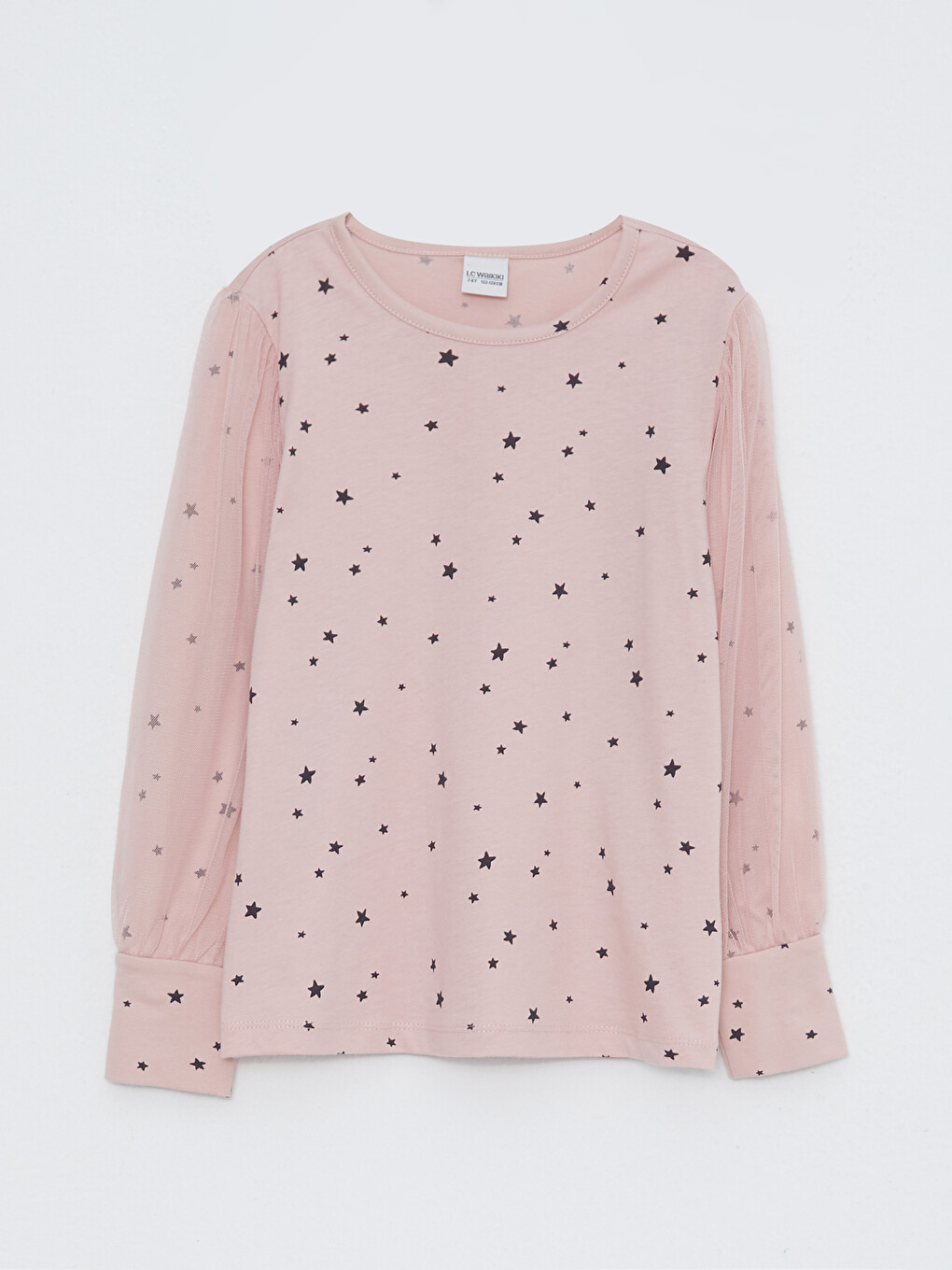 T-shirt Basique Manches Longues Pour Bébé Fille - 95% Coton, 5% élasthanne - Col Rond, Fermeture Pression épaule - Couleurs Vives - Tailles Variées