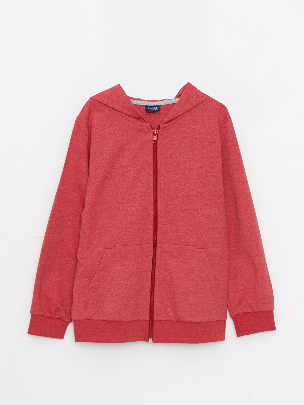 Hooded Basic Long Sleeve Boy Zippered Sweatshirt W2DB63Z4 SLC W2DB63Z4 SLC LC Waikiki