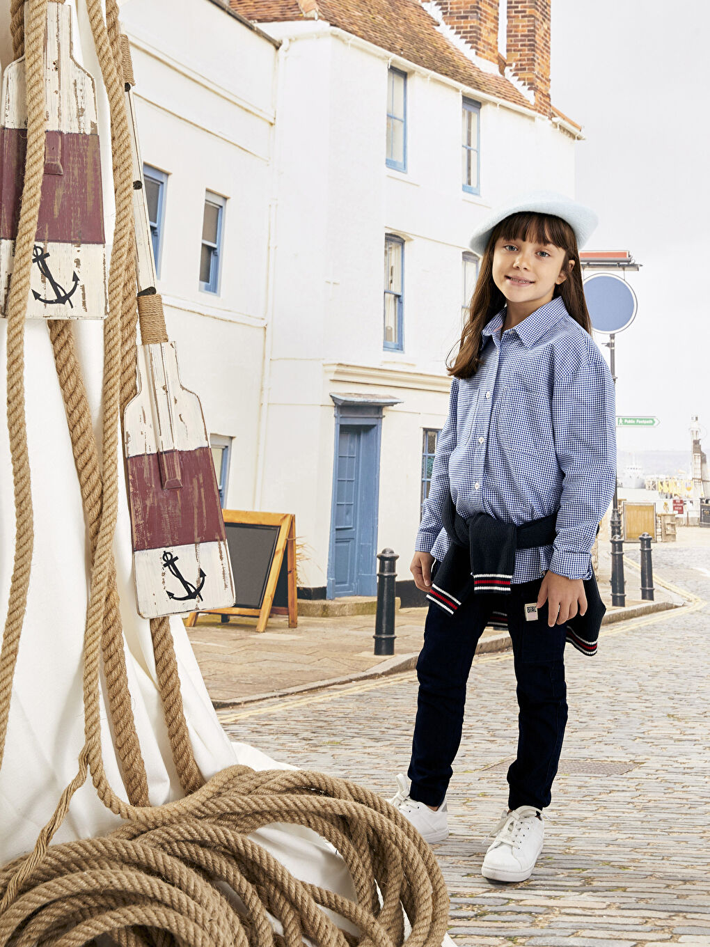 Plaid Long Sleeve Girl Shirt W2DU75Z4LLC W2DU75Z4LLC LC Waikiki