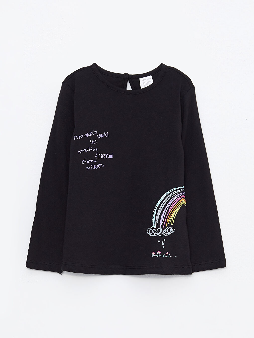 Black Baby Girl Long Sleeve T Shirts Shein Women's S Cropped T