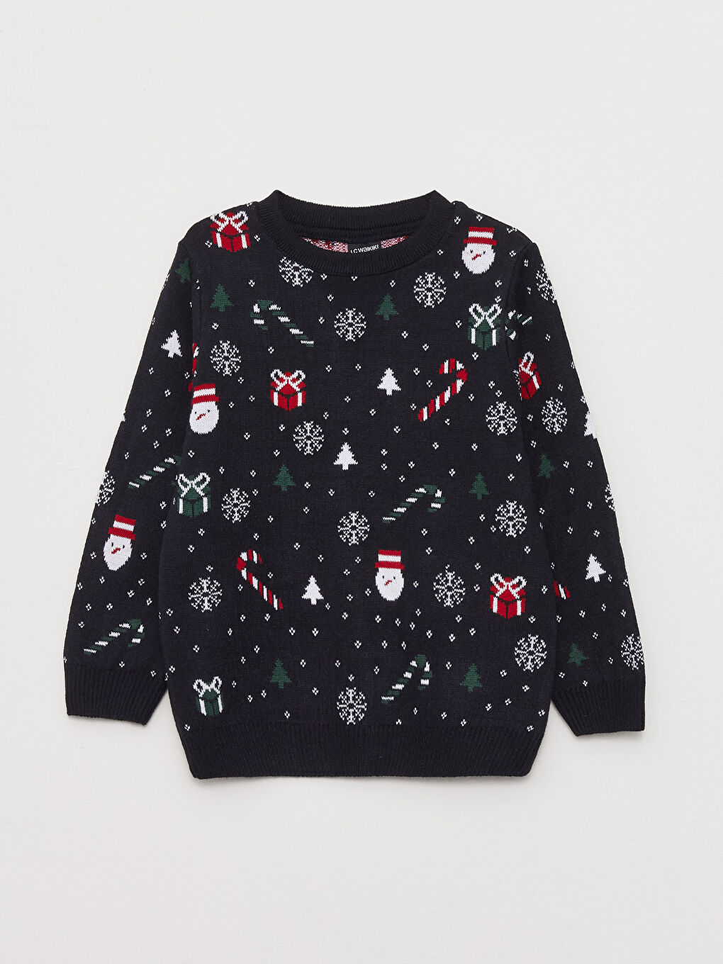 LC WAIKIKI Crew Neck Christmas Themed Long Sleeve Boy
