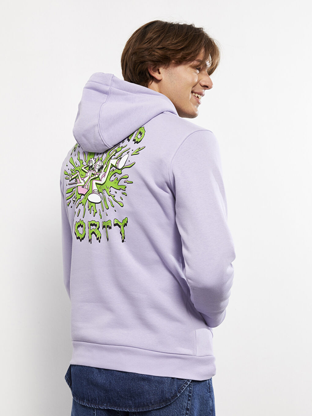 Rick and morty purple hoodie online