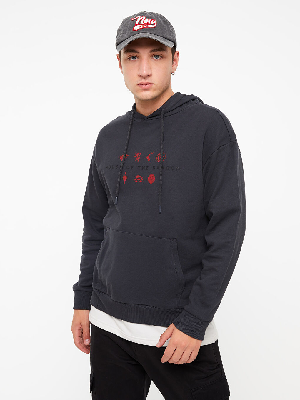 Oversize Hooded Long Sleeve House of the Dragon Printed Oversize Hooded Long Sleeve House of the Dragon Printed