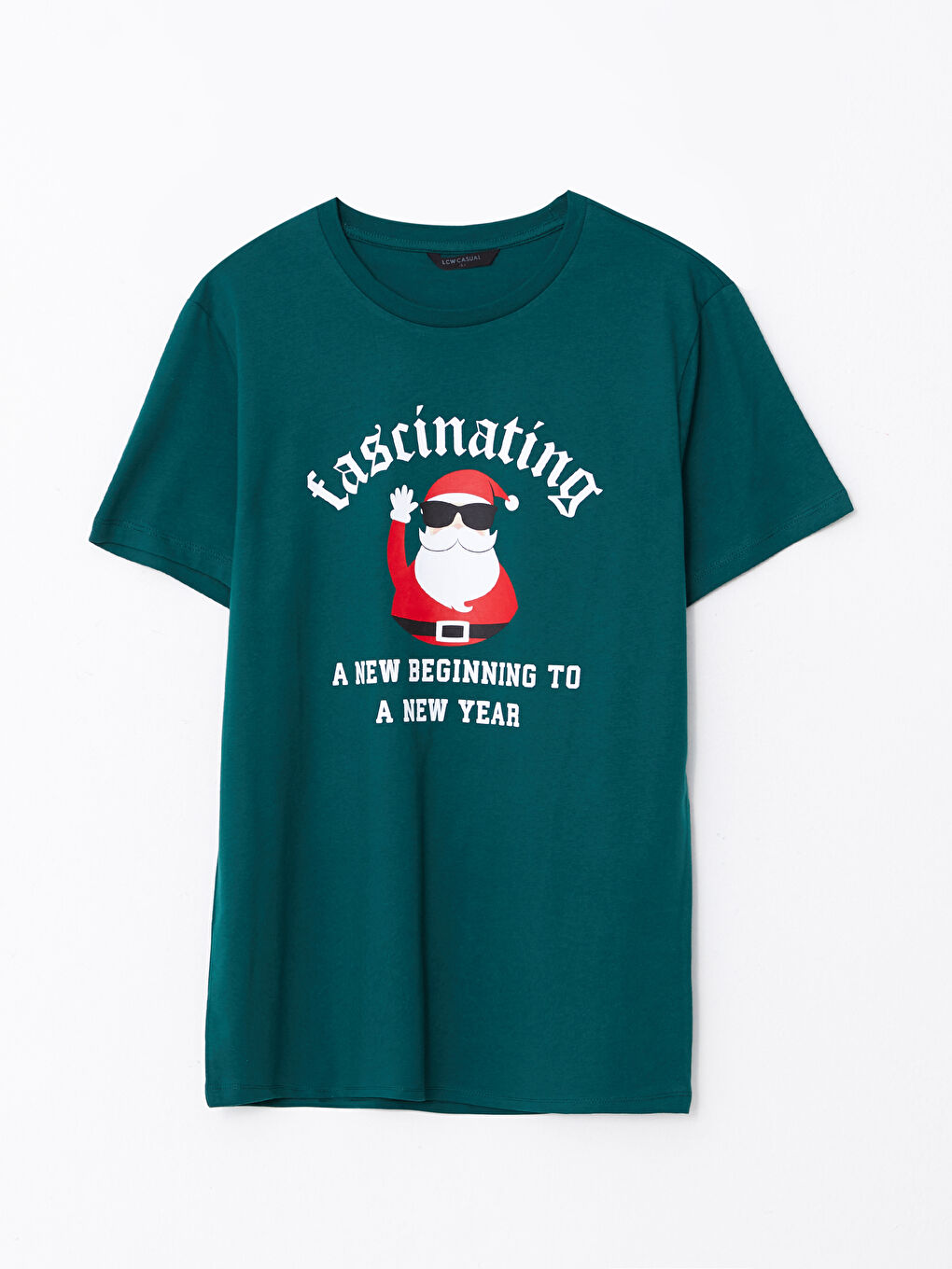 LC WAIKIKI Crew Neck Short Sleeve Christmas Themed Jersey