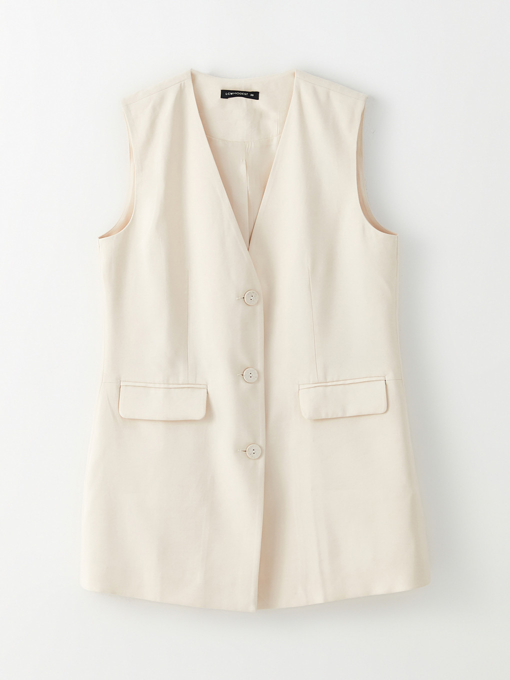 Women's V Neck Regular Classic Vest -W2G801Z8-S9E - W2G801Z8-S9E - LC ...