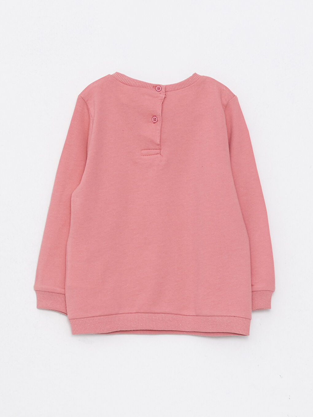 Crew Neck Long Sleeve Printed Baby Girl Sweatshirt and Sweatpants 2