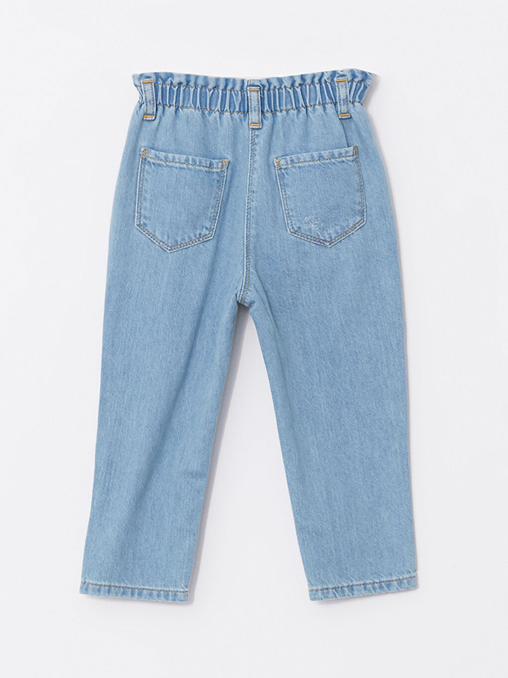 Elastic Waist Basic Baby Girl Denim Trousers W2HC85Z1311 W2HC85Z1